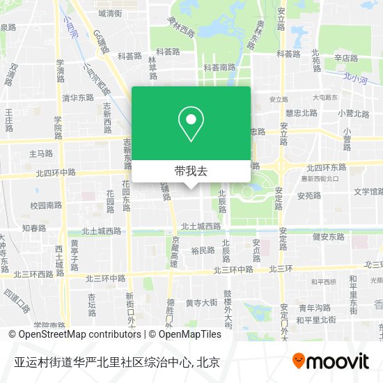 亚运村街道华严北里社区综治中心地图