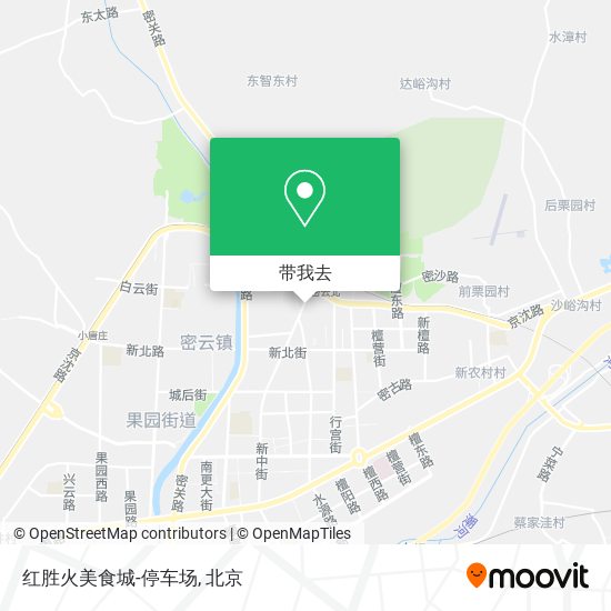 红胜火美食城-停车场地图