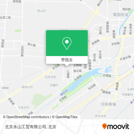 北京永山工贸有限公司地图