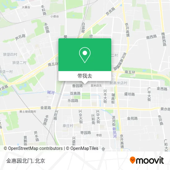 金惠园北门地图