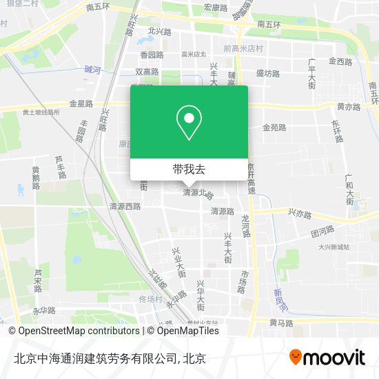 北京中海通润建筑劳务有限公司地图