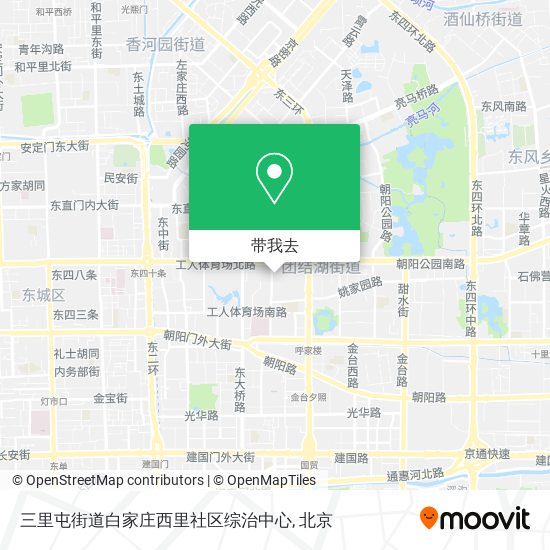 三里屯街道白家庄西里社区综治中心地图