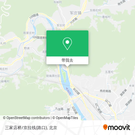 三家店桥/京拉线(路口)地图