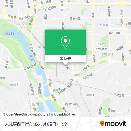 大瓦窑西二街/张仪村路(路口)地图