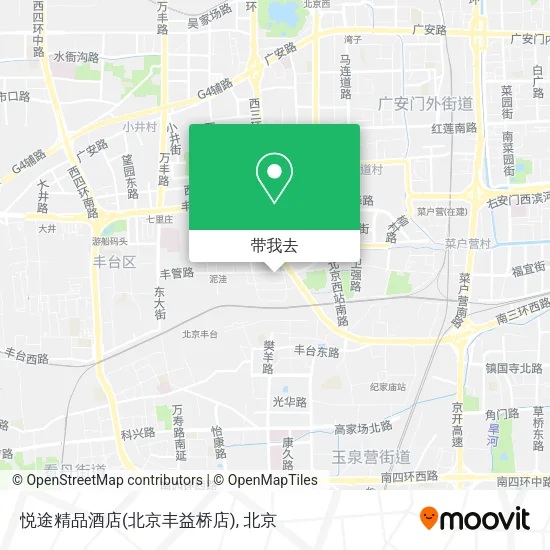 悦途精品酒店(北京丰益桥店)地图