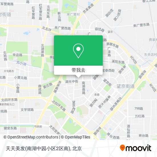 天天美发(南湖中园小区2区南)地图