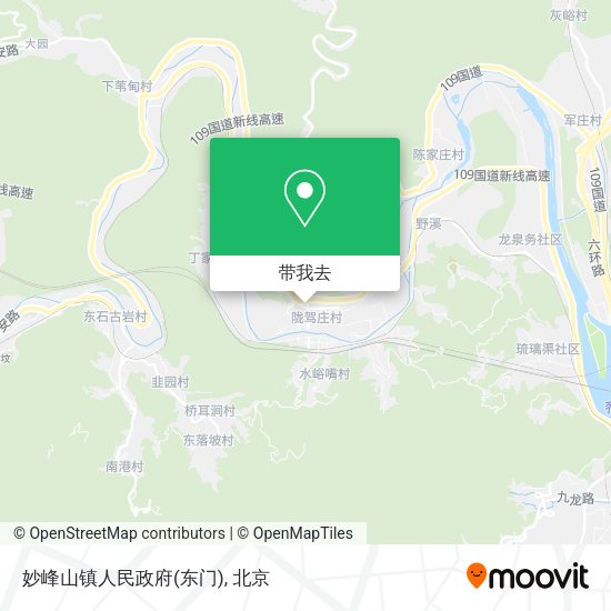 妙峰山镇人民政府(东门)地图