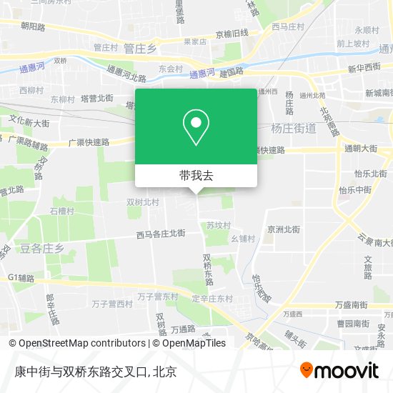 康中街与双桥东路交叉口地图