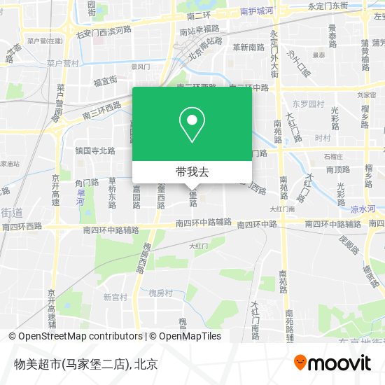 物美超市(马家堡二店)地图