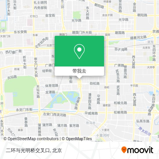 二环与光明桥交叉口地图