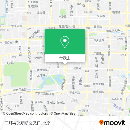二环与光明桥交叉口地图