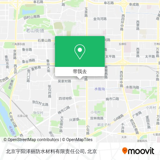 北京宇阳泽丽防水材料有限责任公司地图