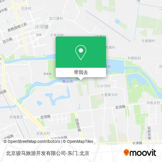 北京骏马旅游开发有限公司-东门地图