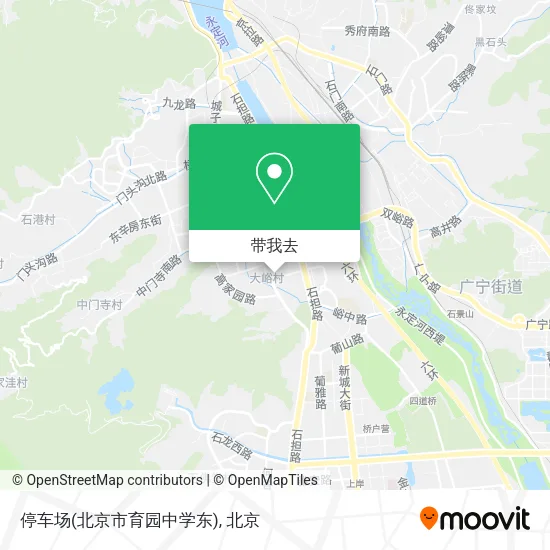 停车场(北京市育园中学东)地图