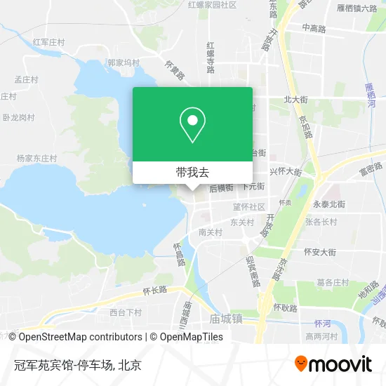 冠军苑宾馆-停车场地图