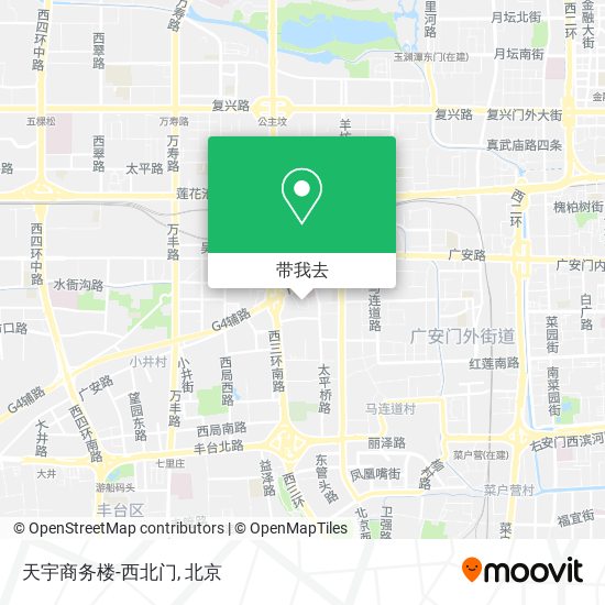 天宇商务楼-西北门地图