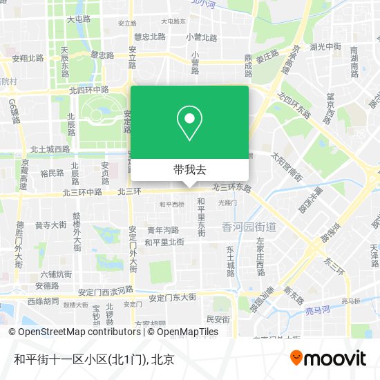 和平街十一区小区(北1门)地图