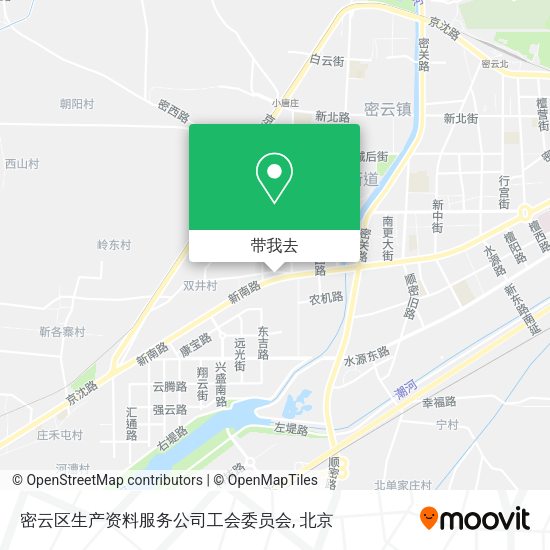 密云区生产资料服务公司工会委员会地图