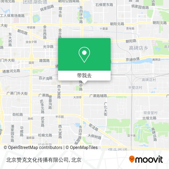 北京赞克文化传播有限公司地图