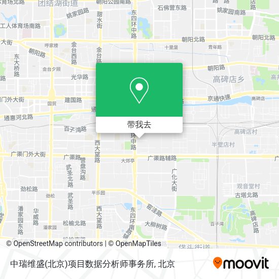 中瑞维盛(北京)项目数据分析师事务所地图