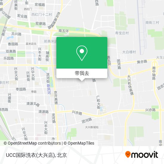 UCC国际洗衣(大兴店)地图