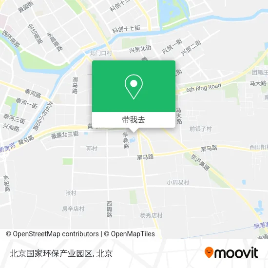 北京国家环保产业园区地图