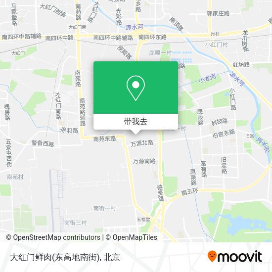 大红门鲜肉(东高地南街)地图