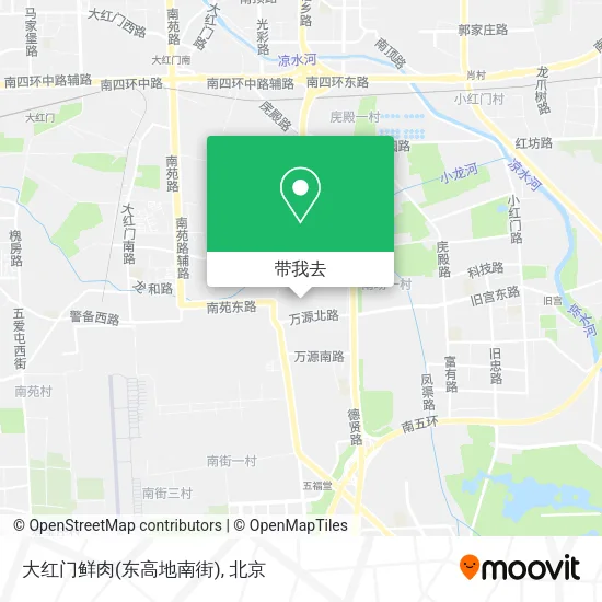 大红门鲜肉(东高地南街)地图