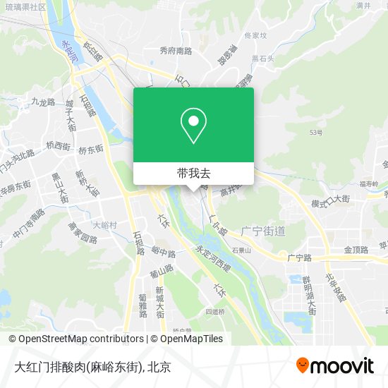 大红门排酸肉(麻峪东街)地图