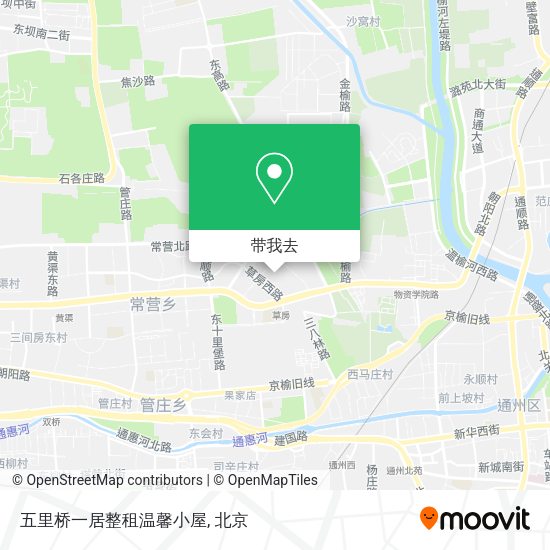五里桥一居整租温馨小屋地图