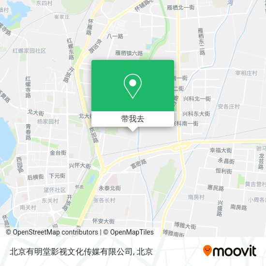 北京有明堂影视文化传媒有限公司地图
