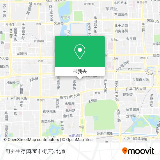 野外生存(珠宝市街店)地图
