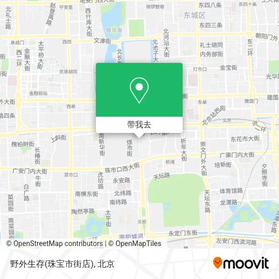 野外生存(珠宝市街店)地图
