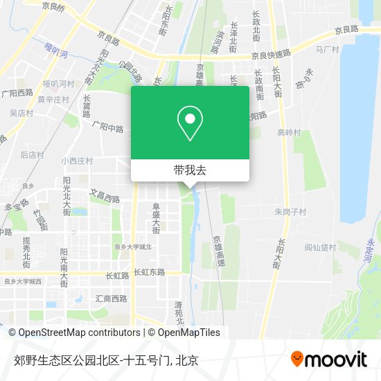 郊野生态区公园北区-十五号门地图