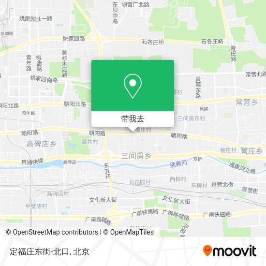 定福庄东街-北口地图