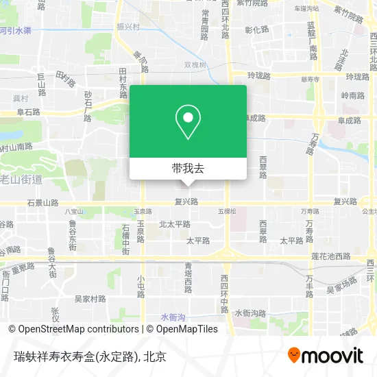 瑞蚨祥寿衣寿盒(永定路)地图