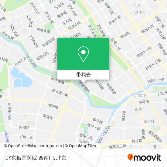 北京振国医院-西南门地图