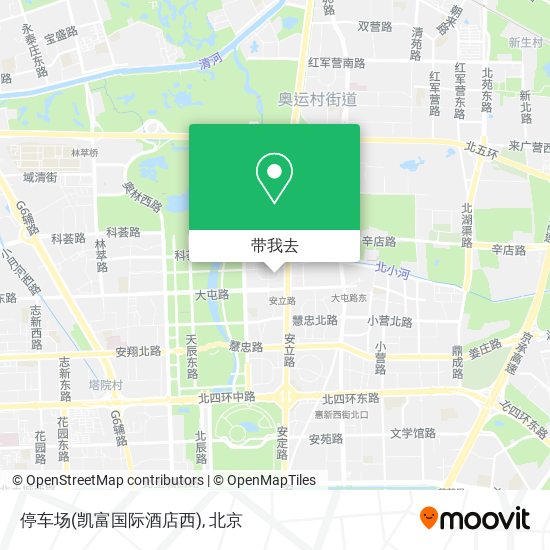 停车场(凯富国际酒店西)地图