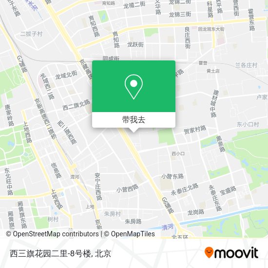 西三旗花园二里-8号楼地图