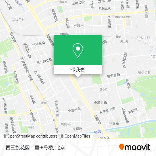 西三旗花园二里-8号楼地图