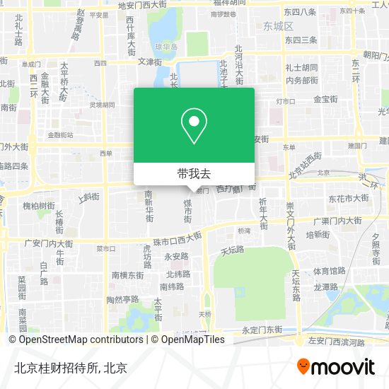 北京桂财招待所地图