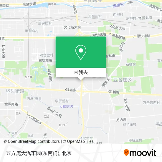 五方庞大汽车园(东南门)地图