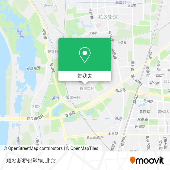 顺发断桥铝塑钢地图