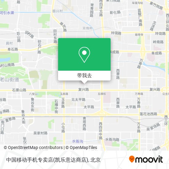 中国移动手机专卖店(凯乐意达商店)地图
