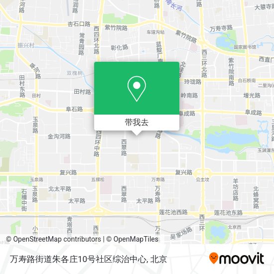 万寿路街道朱各庄10号社区综治中心地图