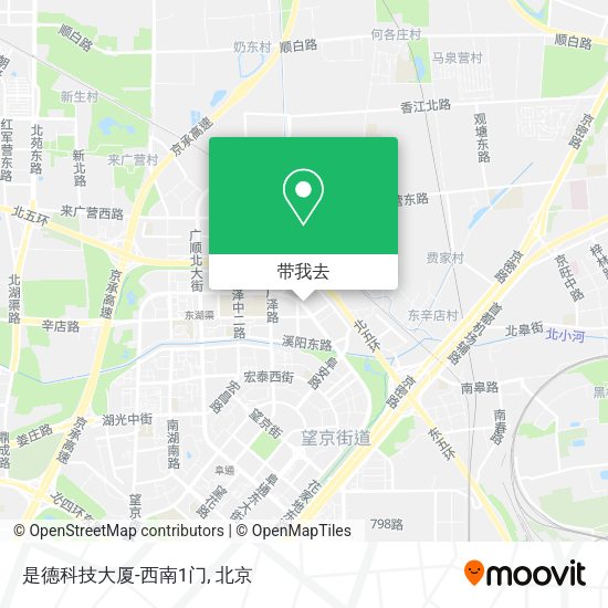 是德科技大厦-西南1门地图