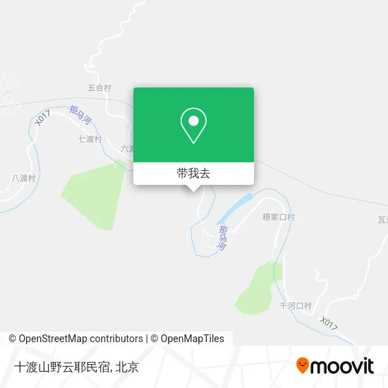 十渡山野云耶民宿地图