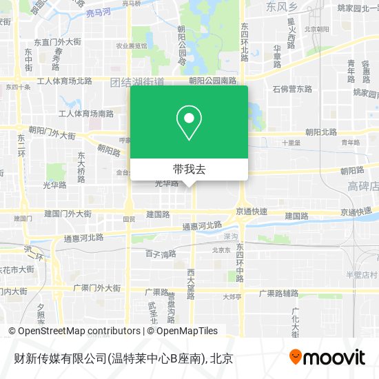 财新传媒有限公司(温特莱中心B座南)地图