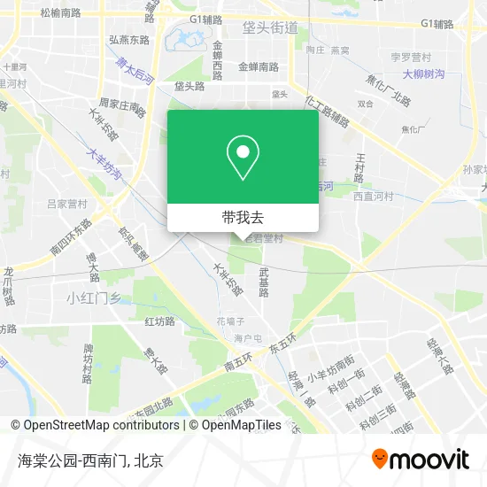 海棠公园-西南门地图
