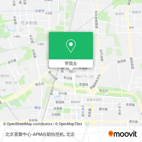 北京荟聚中心-APM自助拍照机地图